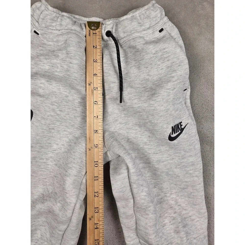 Nike Tech Fleece Joggers Kids Small Gray Heather Sweatpants HV8898-013